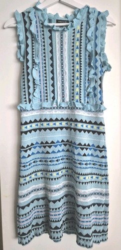 Emily blue pattern knit - &, me